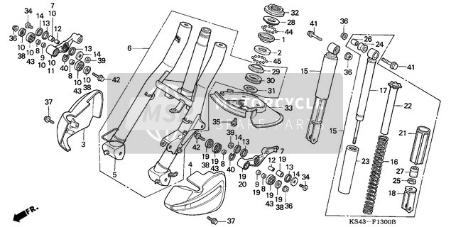 52481173000, Nut, Lock, 8mm, Honda, 2